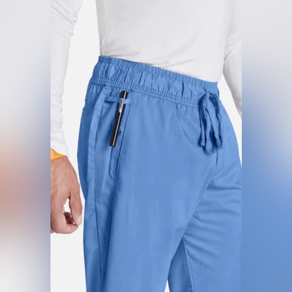 Men's Light Blue Jogger Scrub Pant - Picture 2 of 4